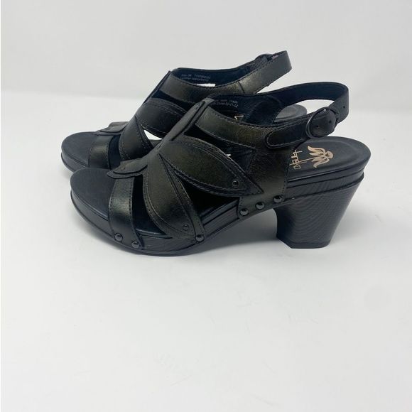 Dansko Shoes - DANSKO  Nina Graphite Brush Leather Sandal